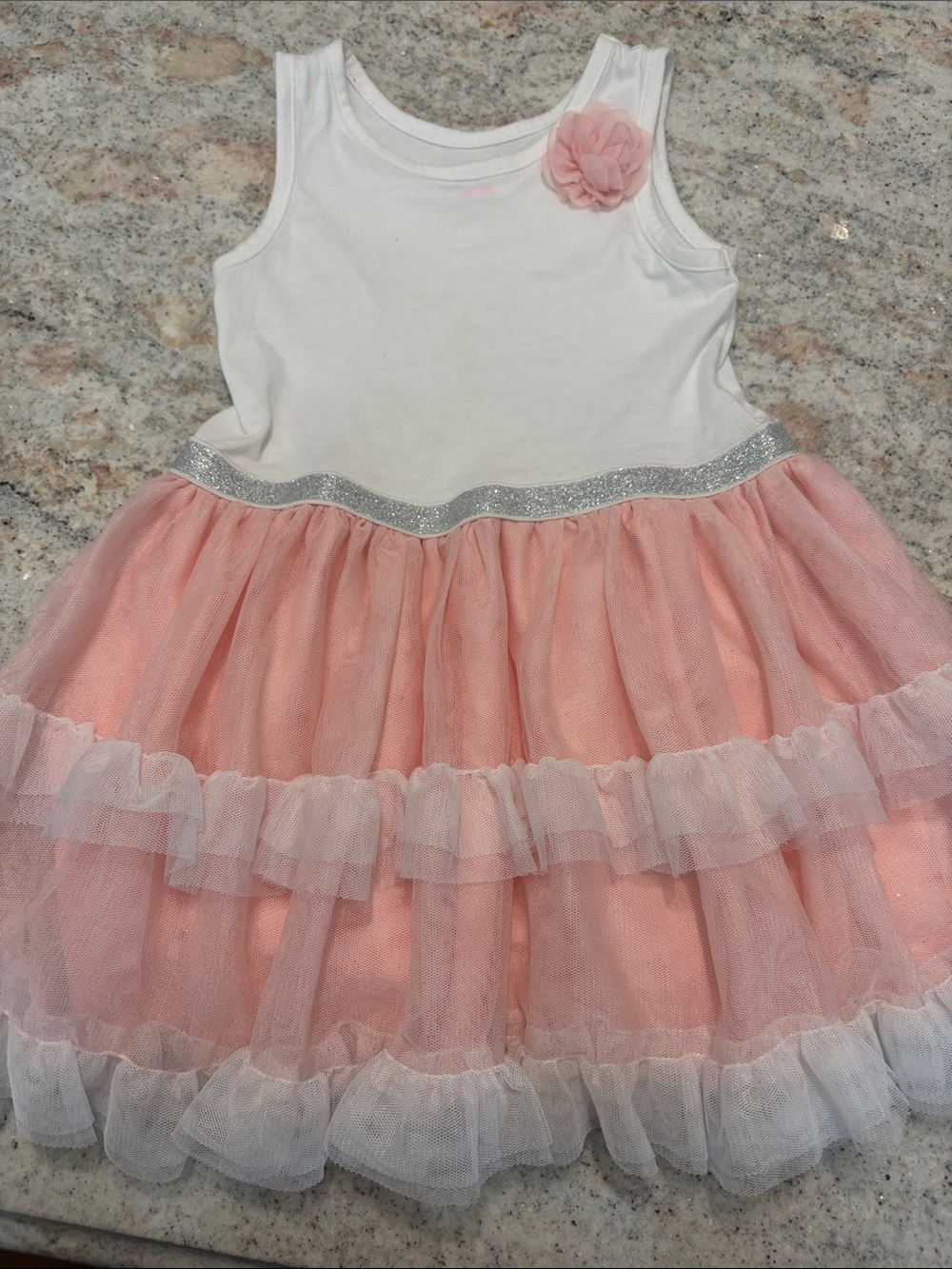 10/$30 Children’s Place White & Pink Tulle Layered Party Dress